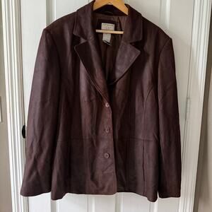 Vintage Covington Suede Barn Jacket Brown Oversized Women’s L/XL